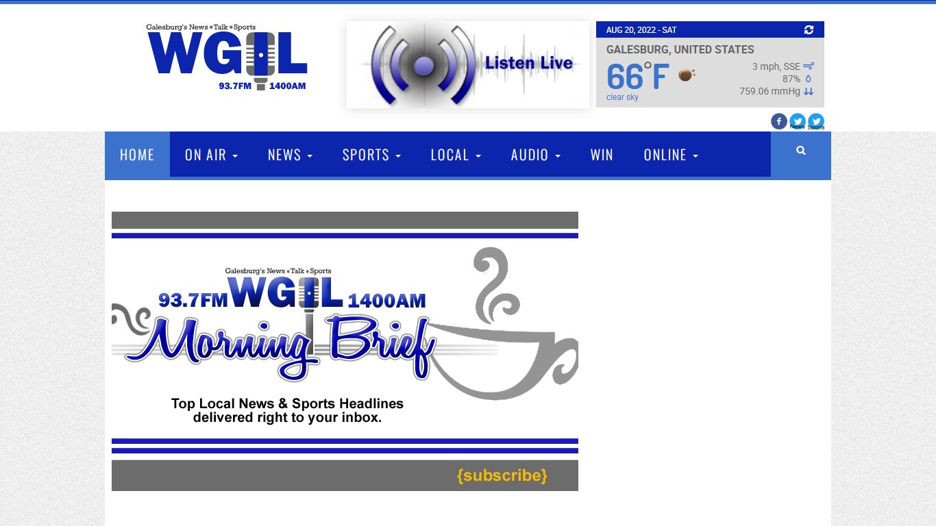 WGIL 93.7 FM & 1400 AM | Galesburg's News, Talk, & Sports